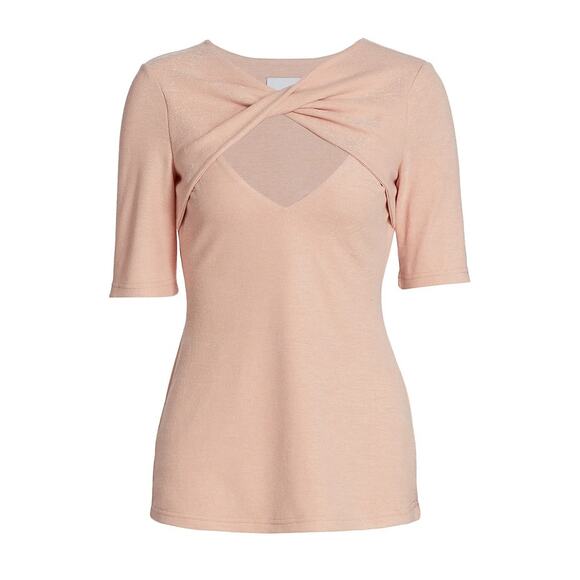 Acler Tops - ACLER Brighton Twist-front Keyhole Top In Pink 8